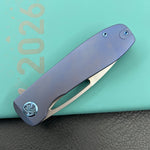 KU knife KU353B Supercell Linerlock Blue Ti Folding Knife
