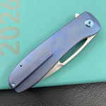 KU knife KU353B Supercell Linerlock Blue Ti Folding Knife
