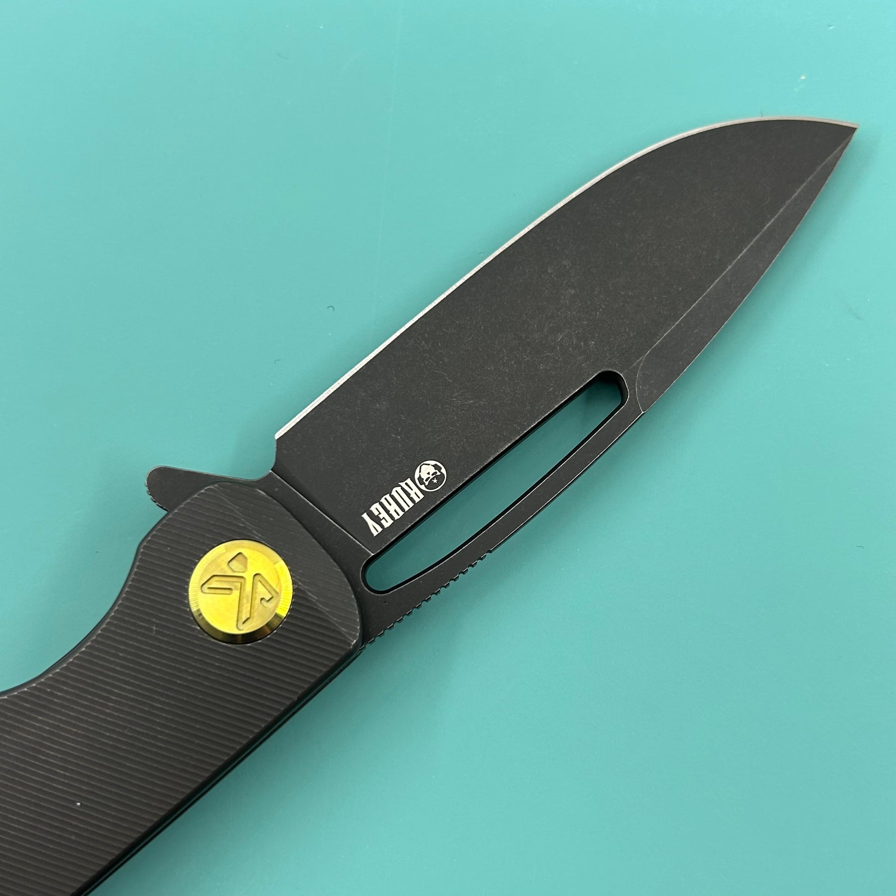 KU knife KU353D Supercell Linerlock Blackout Ti Folding Knife