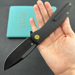 KU knife KU353D Supercell Linerlock Blackout Ti Folding Knife