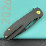KU knife KU353D Supercell Linerlock Blackout Ti Folding Knife