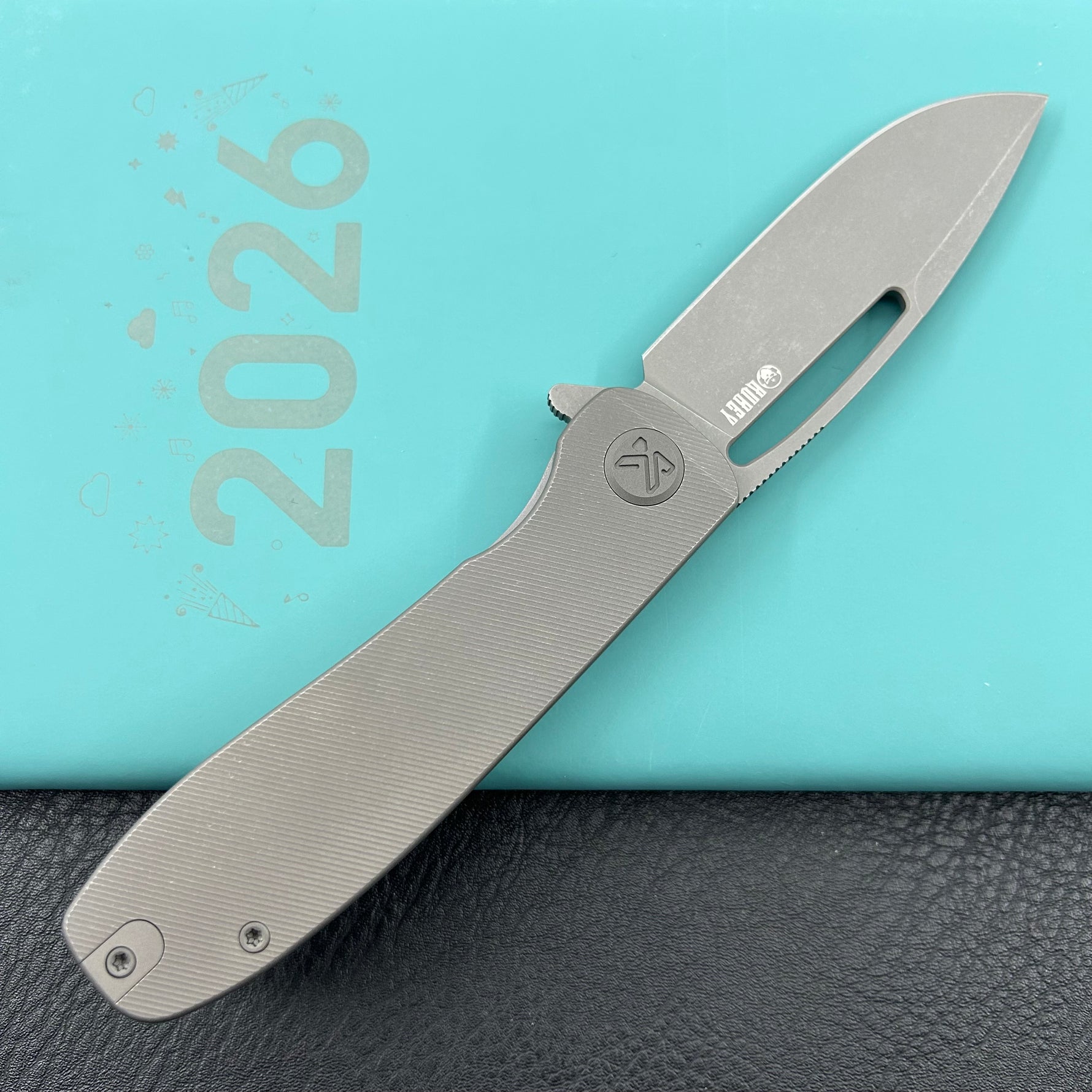 KU knife KU353C Supercell Linerlock Darkwash Ti Folding Knife
