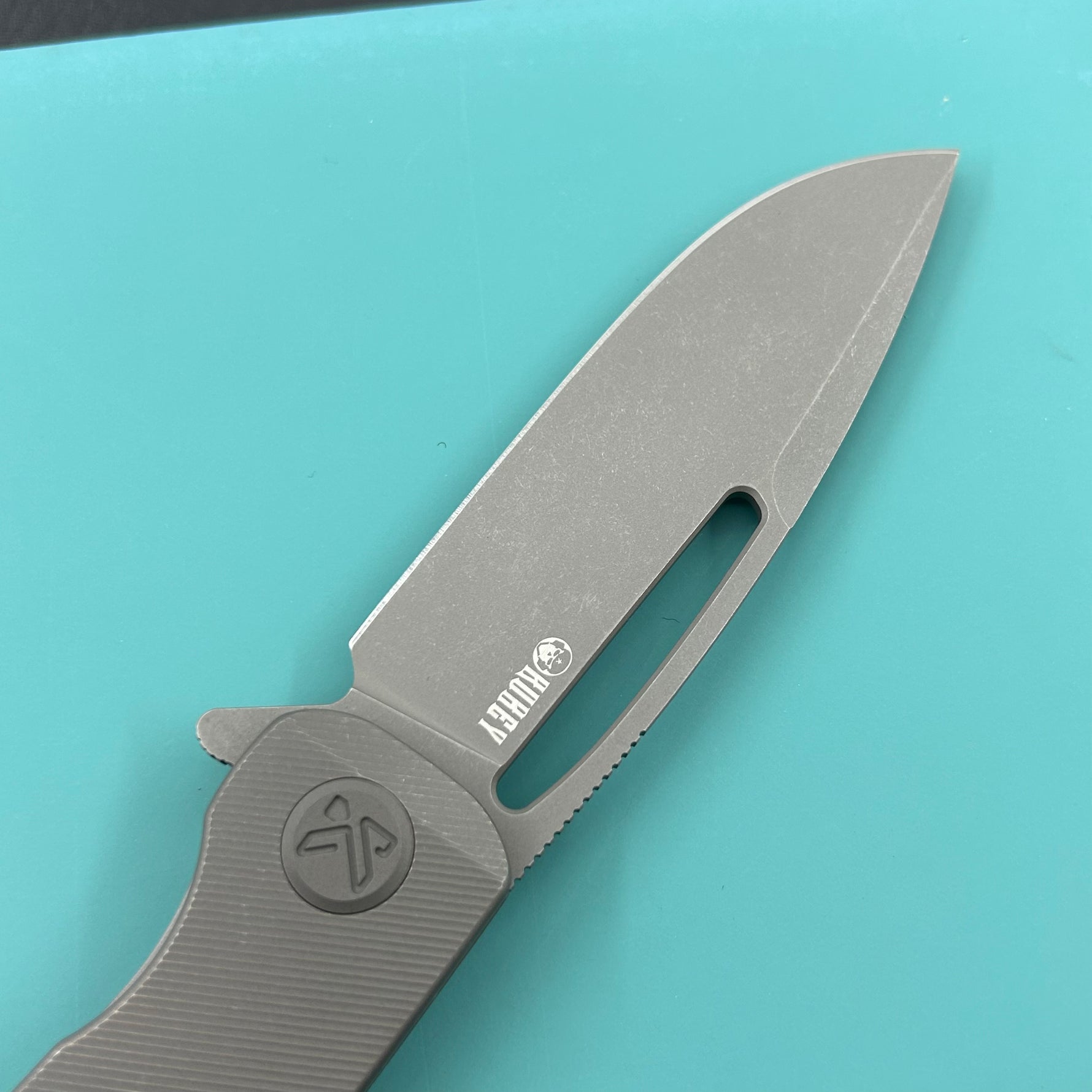KU knife KU353C Supercell Linerlock Darkwash Ti Folding Knife