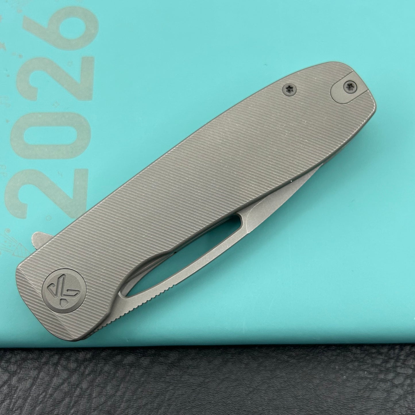 KU knife KU353C Supercell Linerlock Darkwash Ti Folding Knife