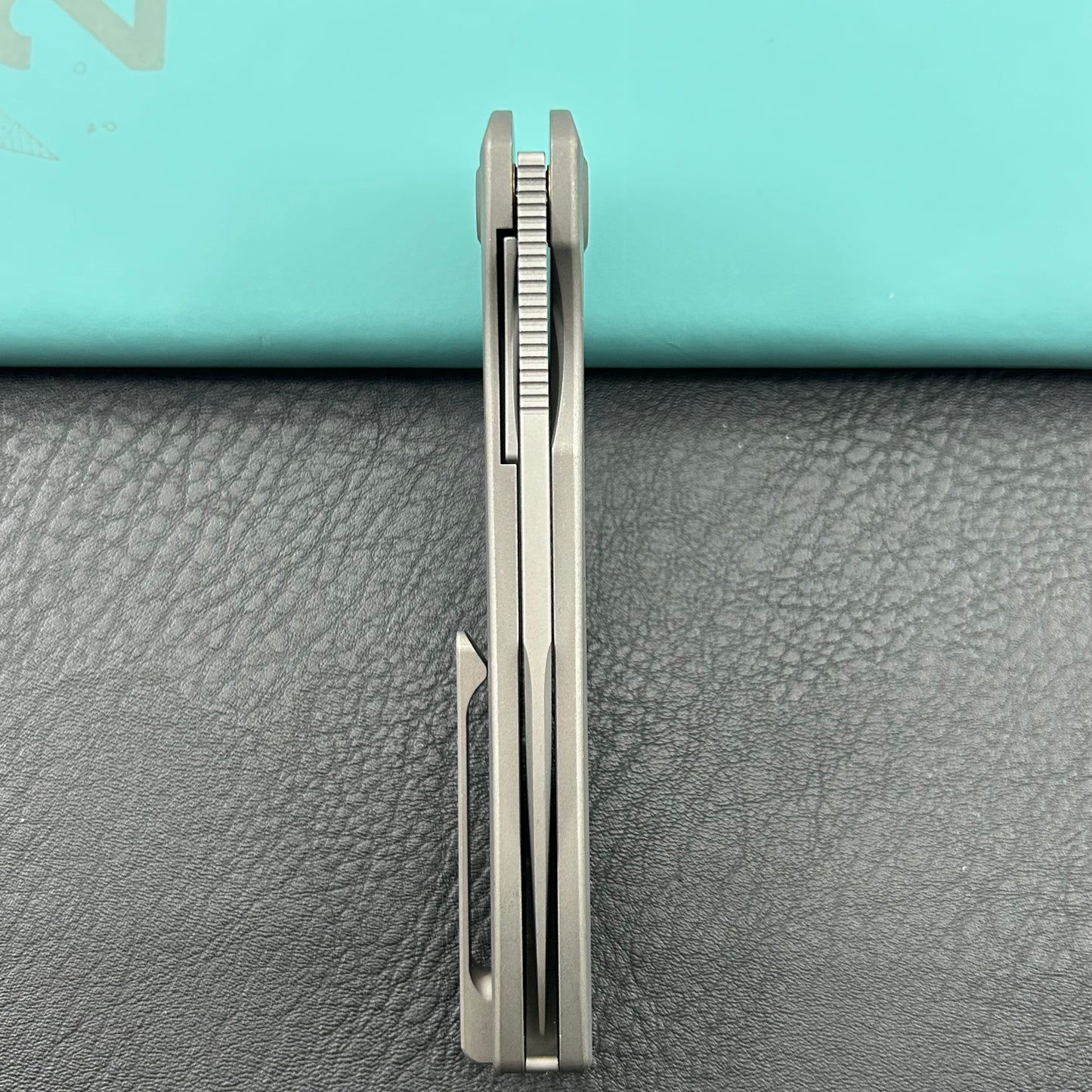 KU knife KU353C Supercell Linerlock Darkwash Ti Folding Knife