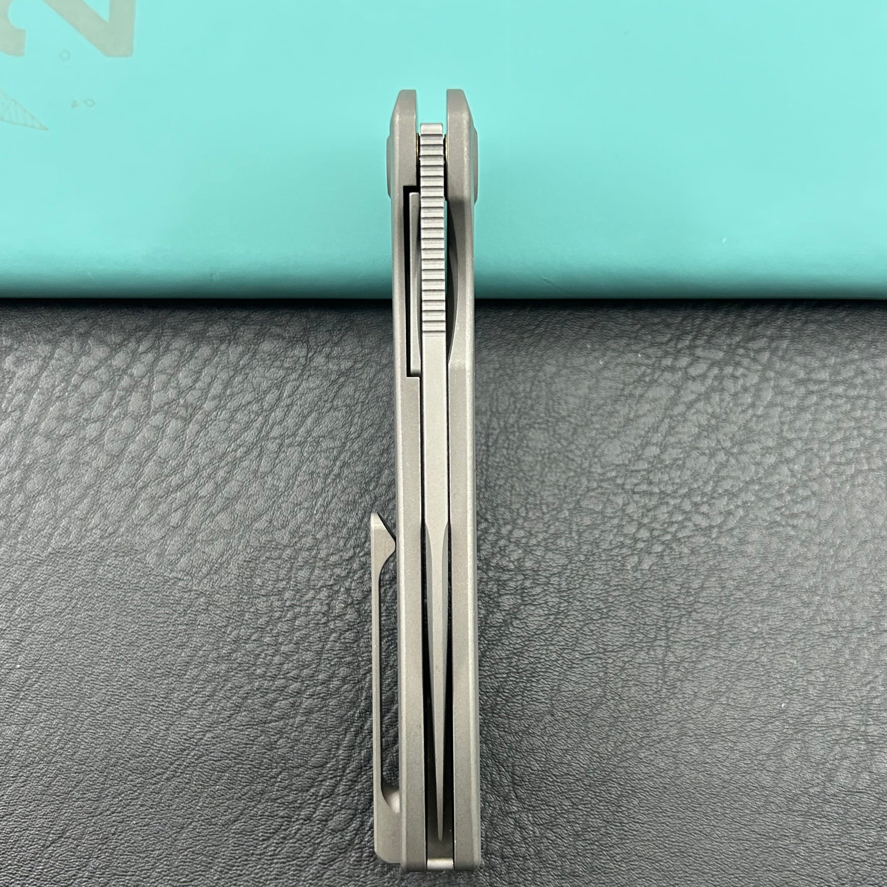 KU knife KU353C Supercell Linerlock Darkwash Ti Folding Knife