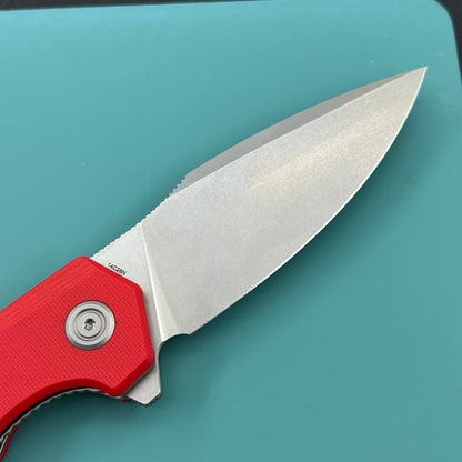 KU knife KU901V Calyce Flipper Linerlock Red  Folding Knife