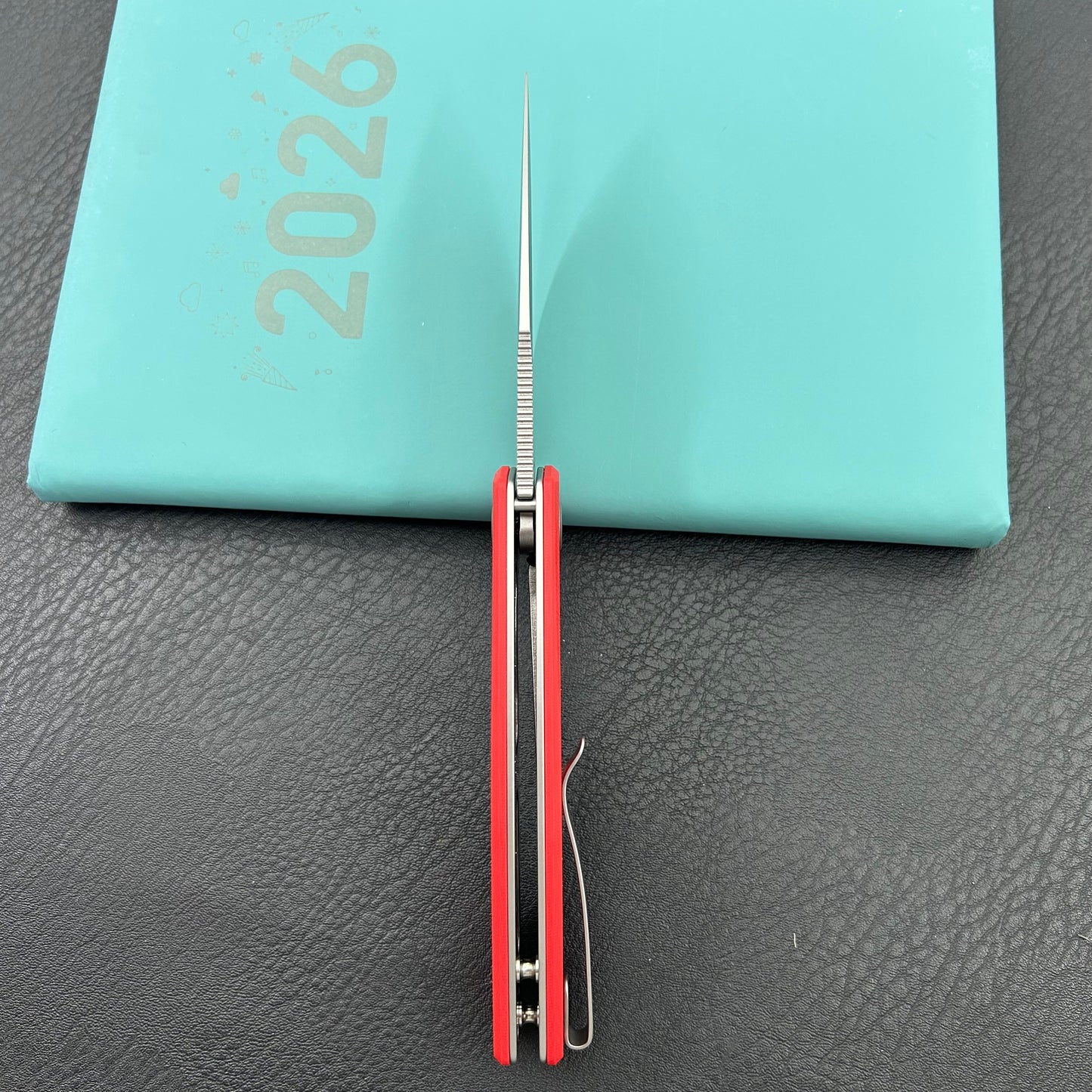 KU knife KU901V Calyce Flipper Linerlock Red  Folding Knife