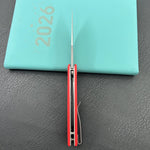 KU knife KU901V Calyce Flipper Linerlock Red  Folding Knife