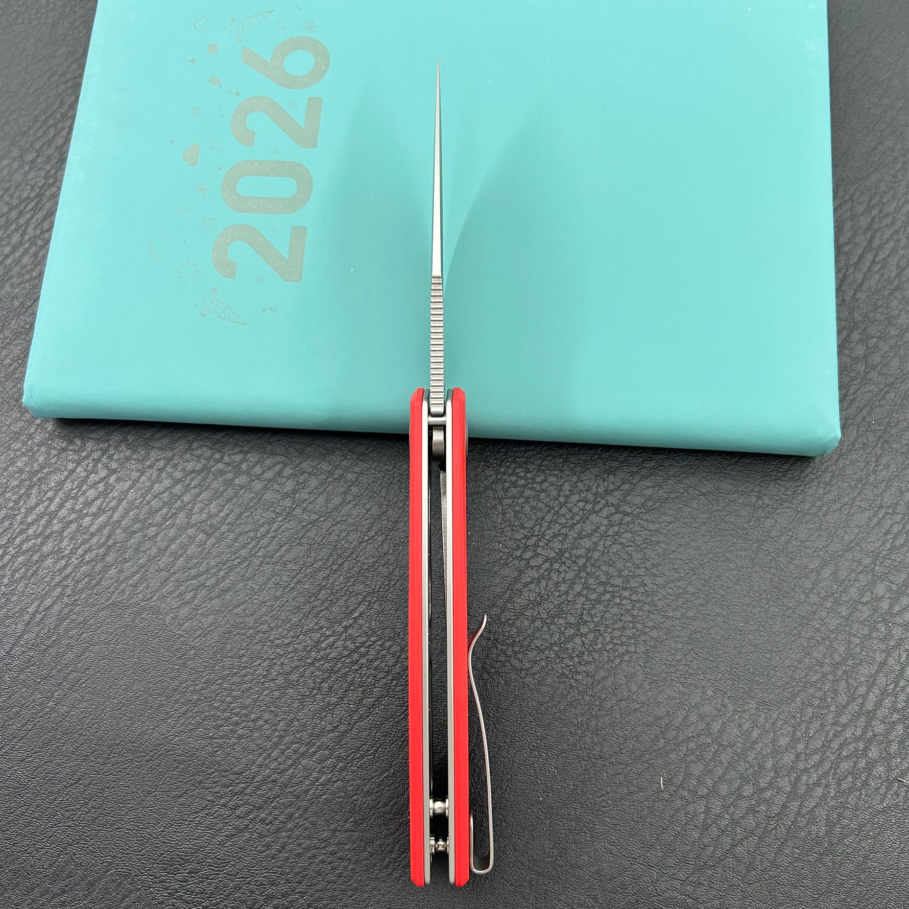 KU knife KU901V Calyce Flipper Linerlock Red  Folding Knife