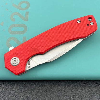 KU knife KU901V Calyce Flipper Linerlock Red  Folding Knife