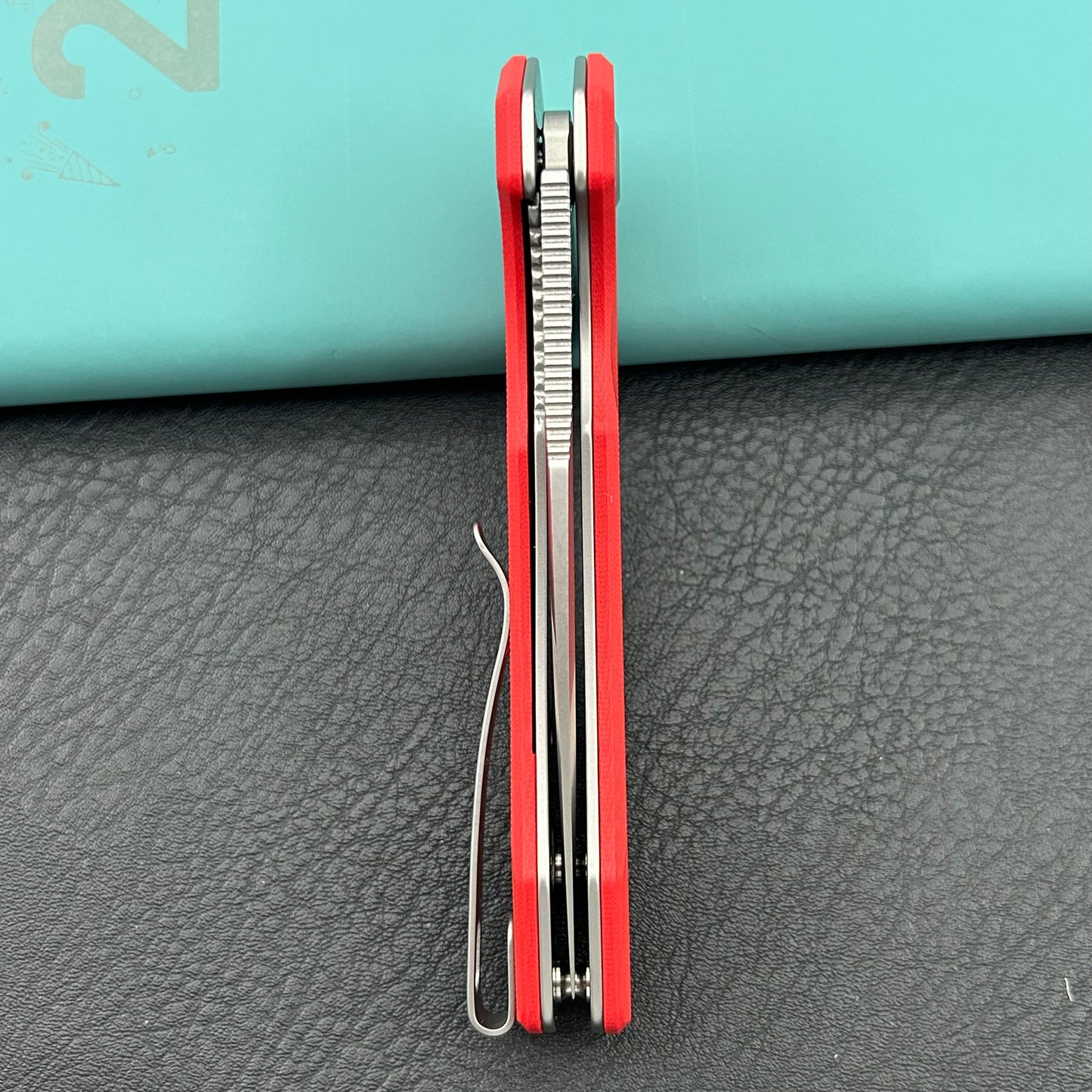 KU knife KU901V Calyce Flipper Linerlock Red  Folding Knife