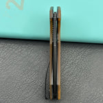 KU knife KU901Z Calyce Flipper Linerlock Black Ultem  Folding Knife