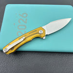 KU knife KU901W Calyce Flipper Linerlock Ultem  Folding Knife