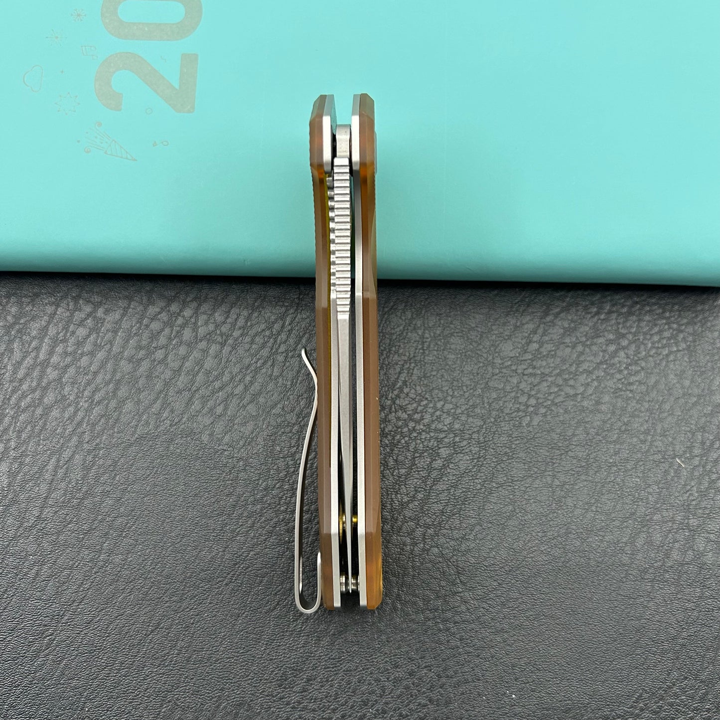 KU knife KU901W Calyce Flipper Linerlock Ultem  Folding Knife