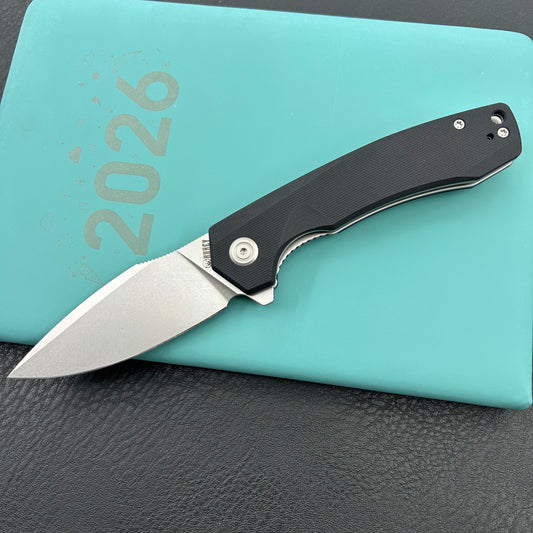 KU knife KU901T Calyce Flipper Linerlock Black  Folding Knife