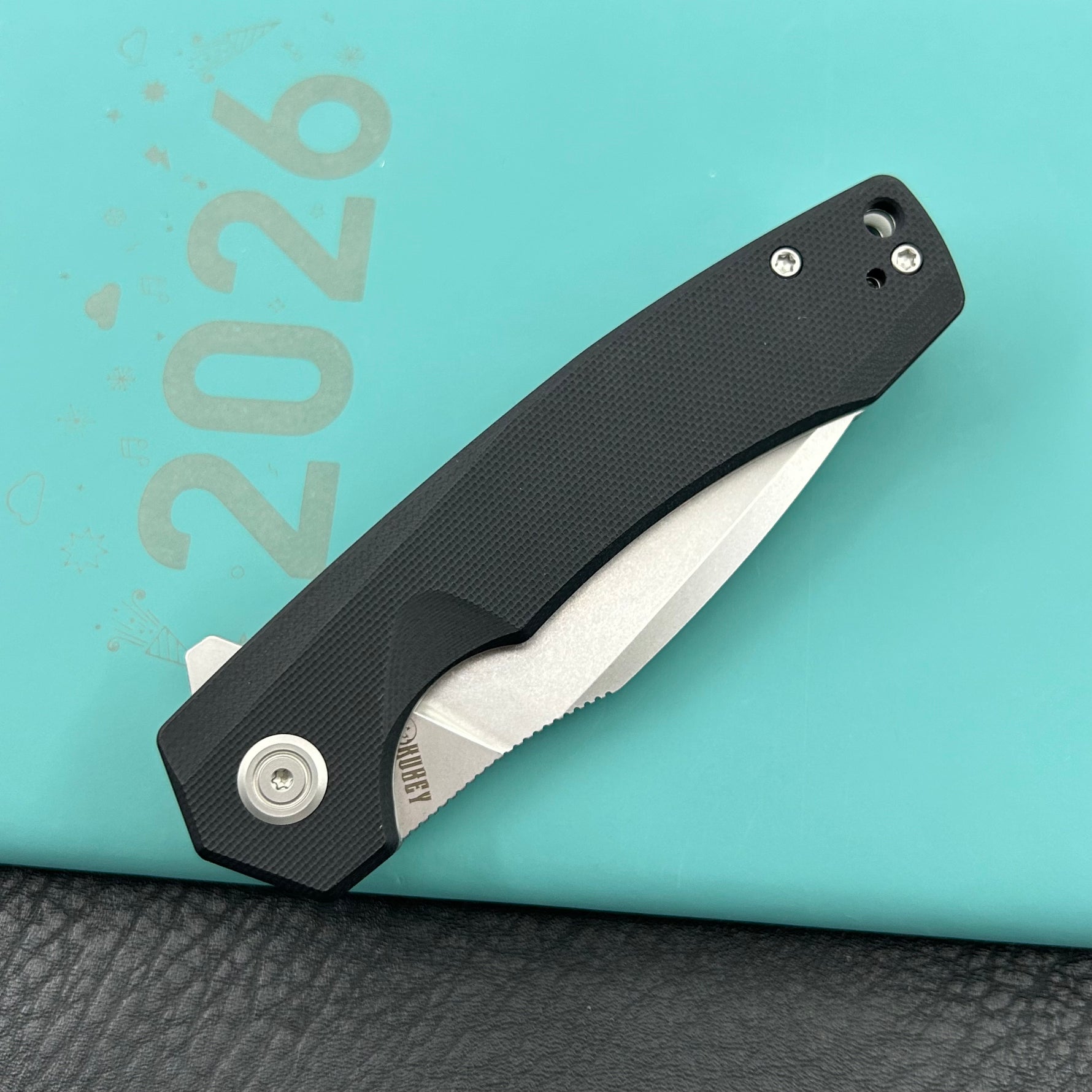 KU knife KU901T Calyce Flipper Linerlock Black  Folding Knife