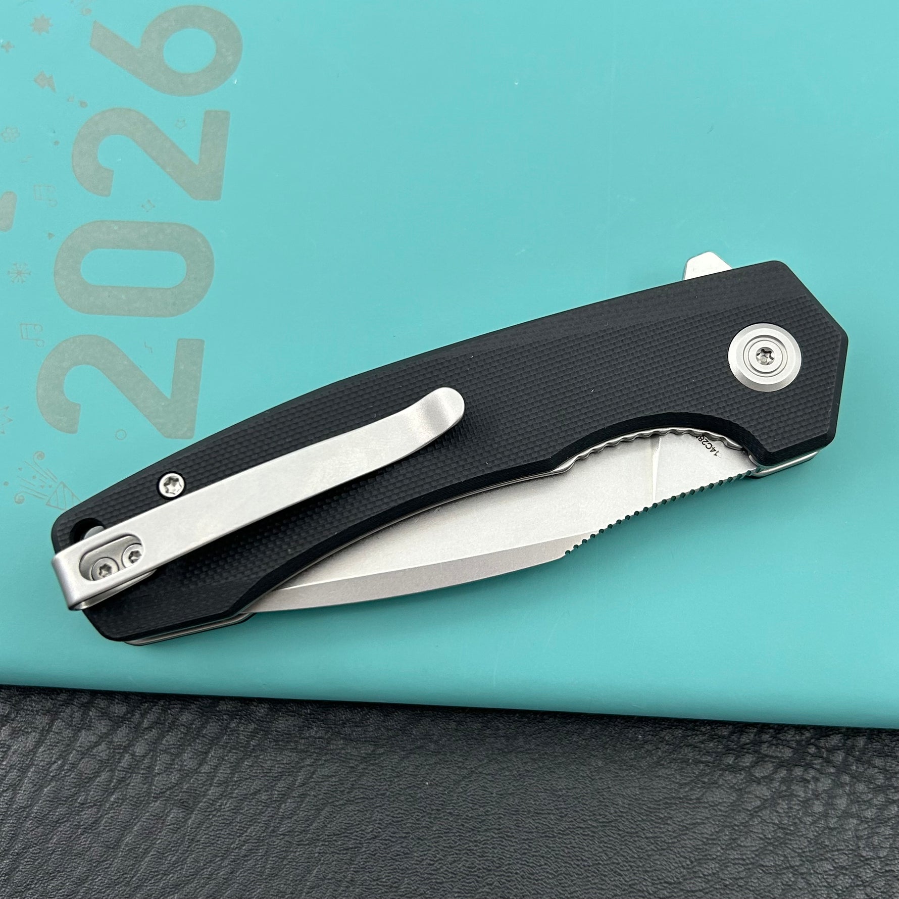 KU knife KU901T Calyce Flipper Linerlock Black  Folding Knife