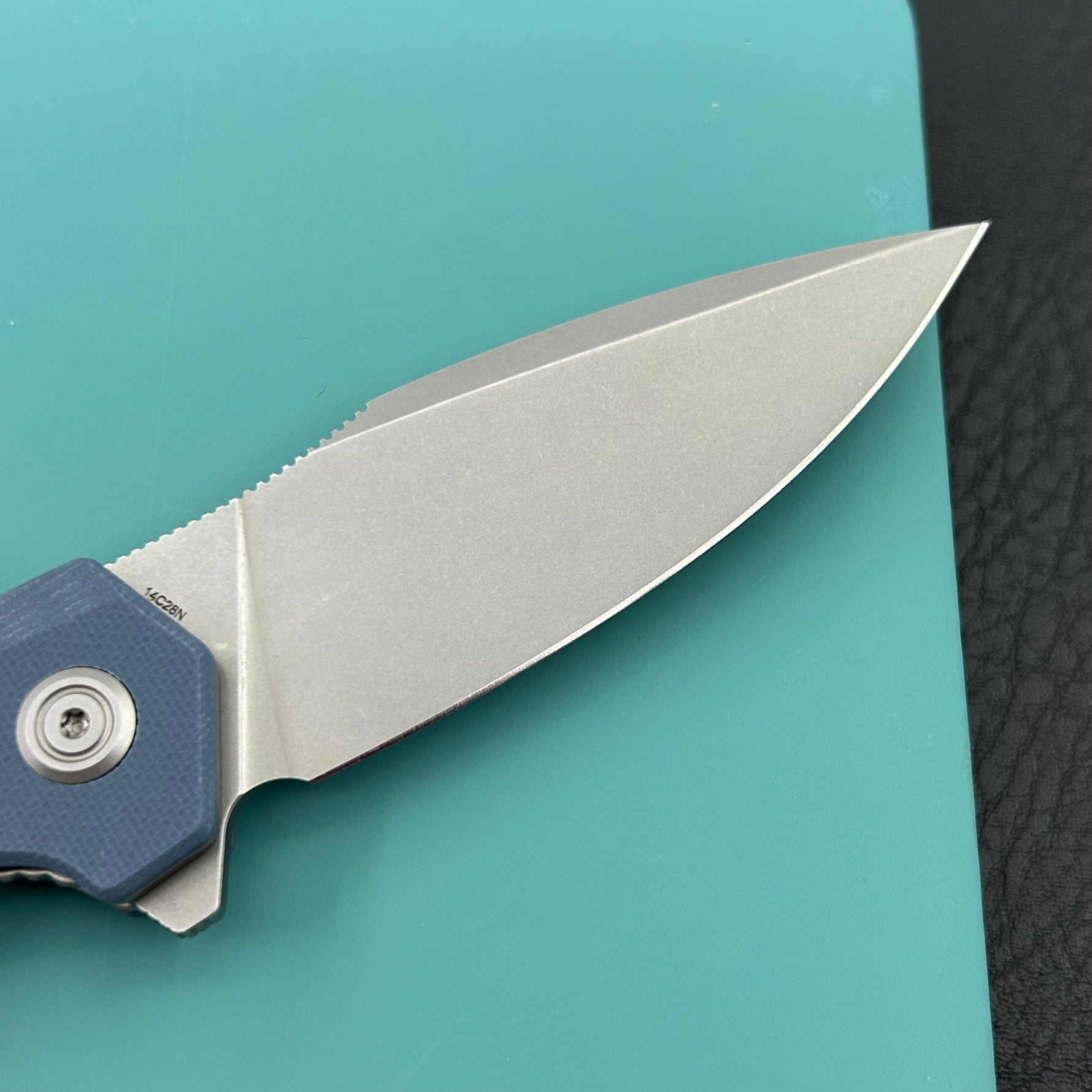 KU knife KU901U Calyce Flipper Linerlock Denim  Folding Knife