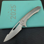 KB KNIVES KB352A Merced Pocket Folding Knife Gray Titanium Handle 3.46'' Beadblast M390