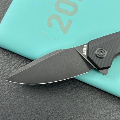 KU knife KU901Y Calyce Flipper Linerlock Blackout  Folding Knife