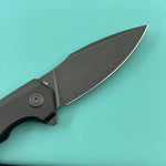 KU knife KU901Y Calyce Flipper Linerlock Blackout  Folding Knife