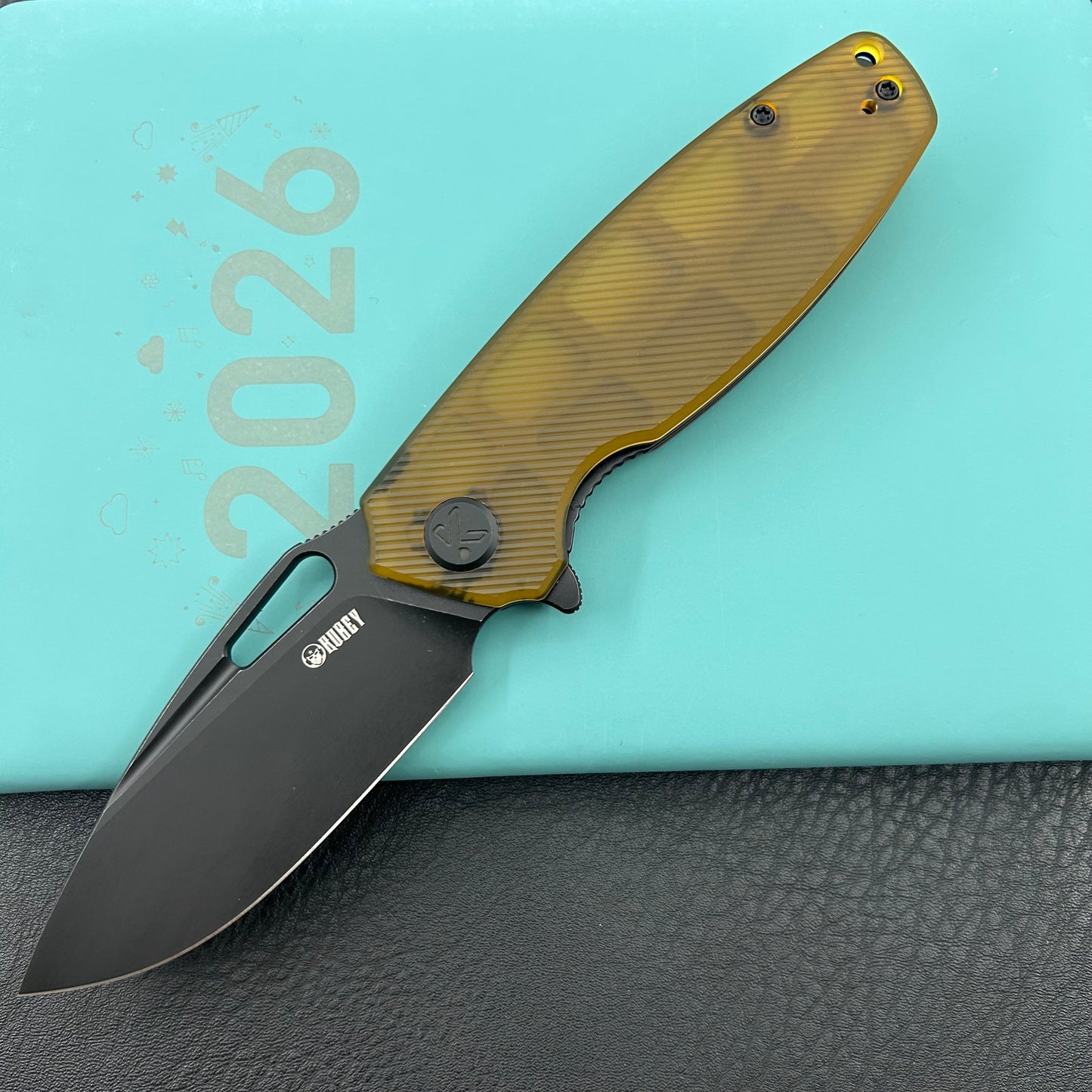 KUBEY knife KU322S Tityus Linerlock Black Ultem Folding knife