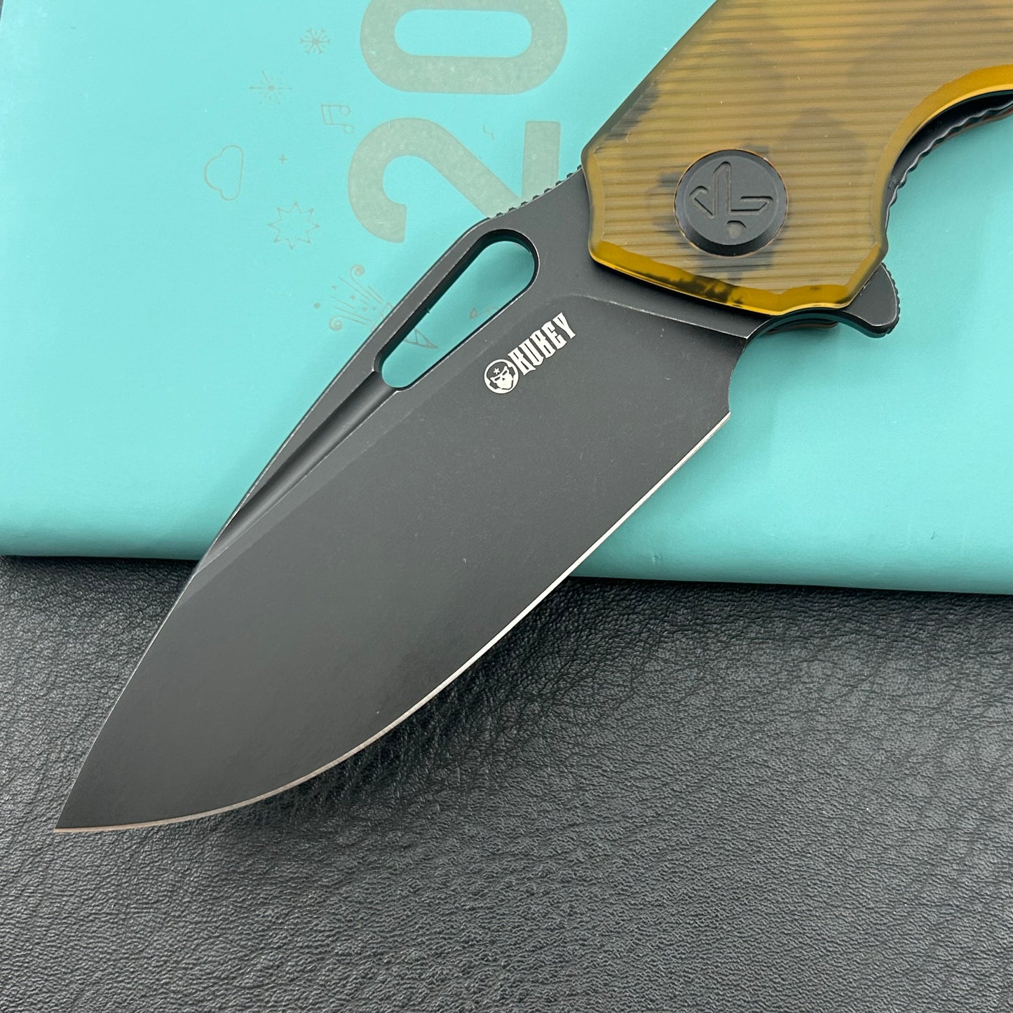 KUBEY knife KU322S Tityus Linerlock Black Ultem Folding knife