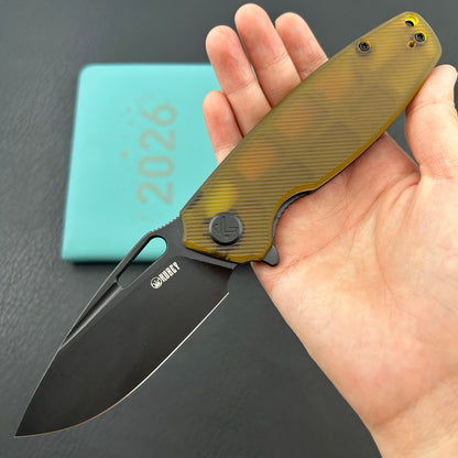 KUBEY knife KU322S Tityus Linerlock Black Ultem Folding knife