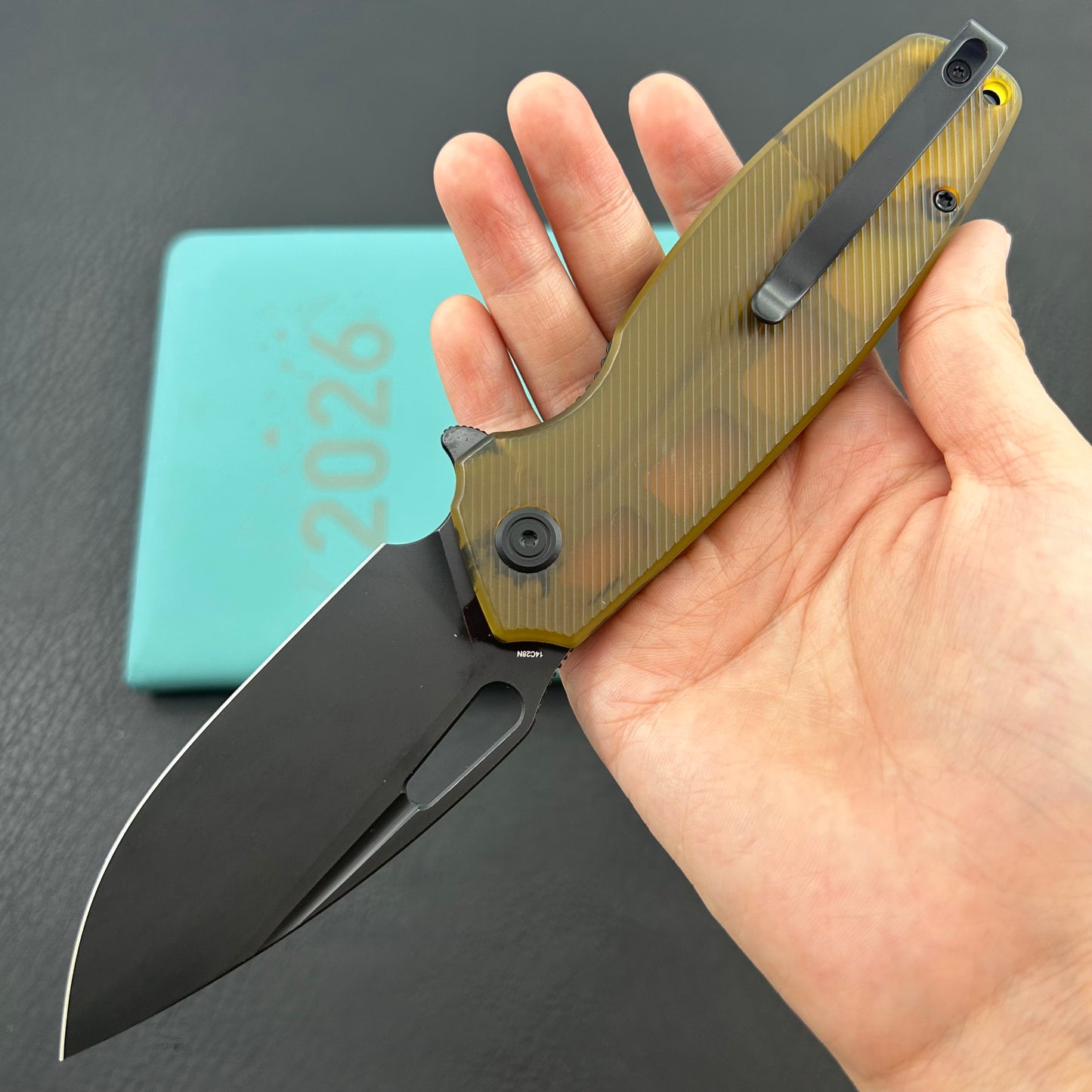 KUBEY knife KU322S Tityus Linerlock Black Ultem Folding knife