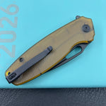 KUBEY knife KU322S Tityus Linerlock Black Ultem Folding knife