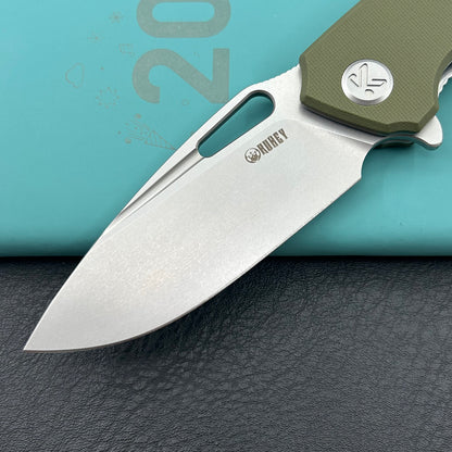 KUBEY knife KU322P Tityus Linerlock Green Folding knife