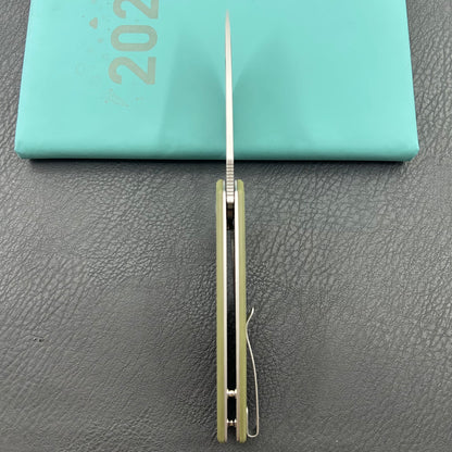 KUBEY knife KU322P Tityus Linerlock Green Folding knife