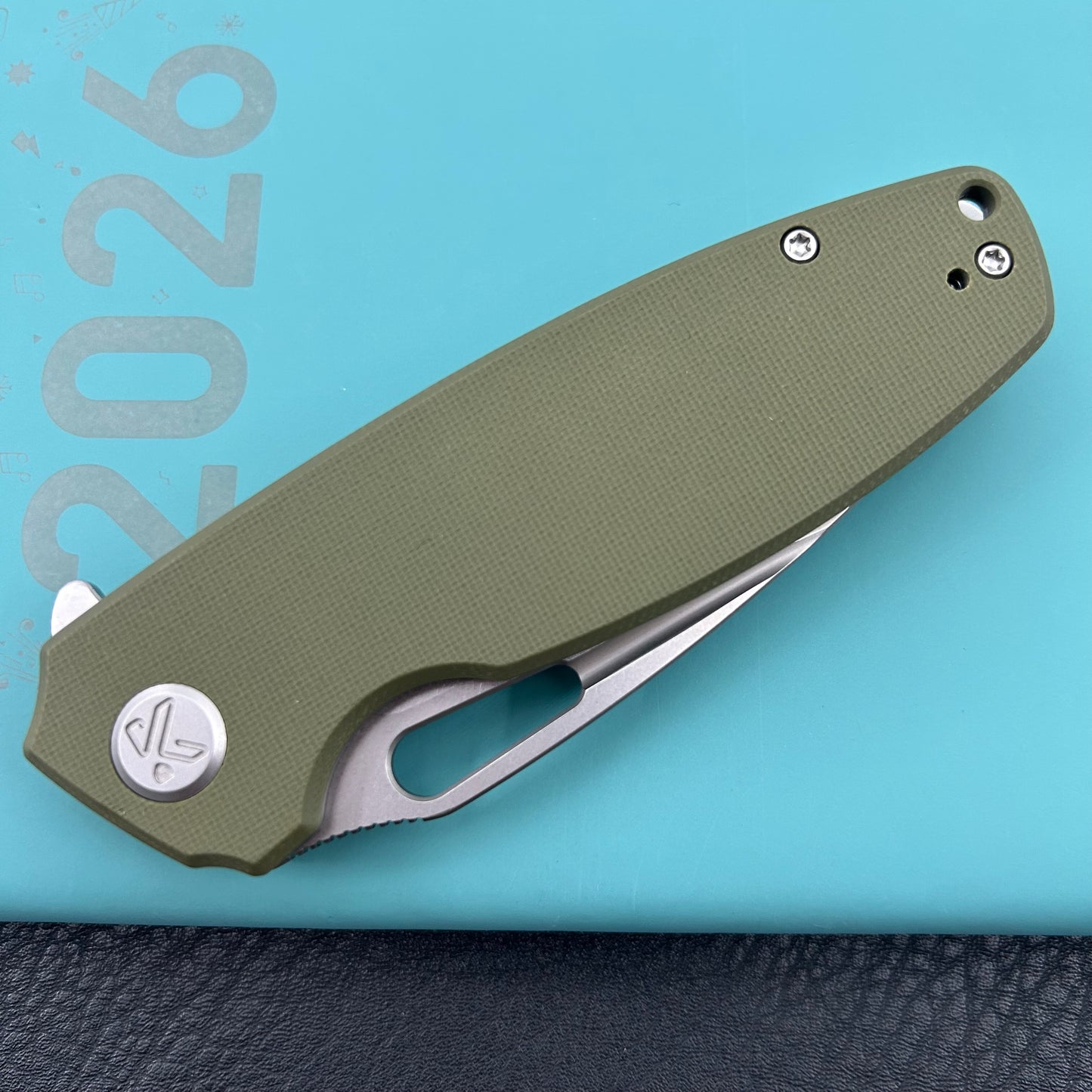 KUBEY knife KU322P Tityus Linerlock Green Folding knife