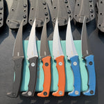 KUBEY KU477 Sicarii Fixed Blade Knife  4.57" Beadblast 14C28N Fixed  Knife