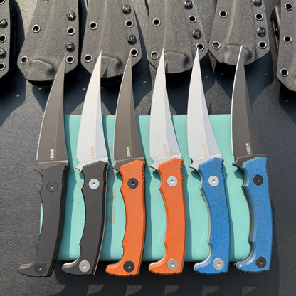 KUBEY KU477 Sicarii Fixed Blade Knife  4.57" Beadblast 14C28N Fixed  Knife