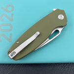 KUBEY knife KU322P Tityus Linerlock Green Folding knife