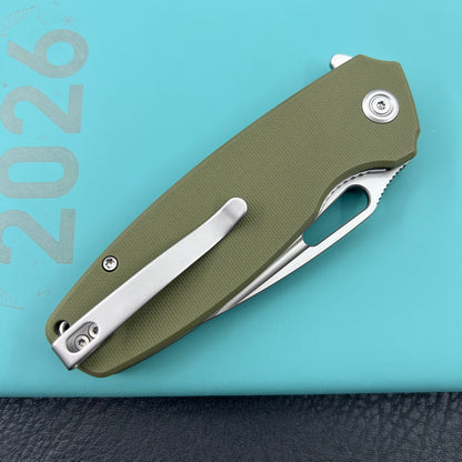 KUBEY knife KU322P Tityus Linerlock Green Folding knife