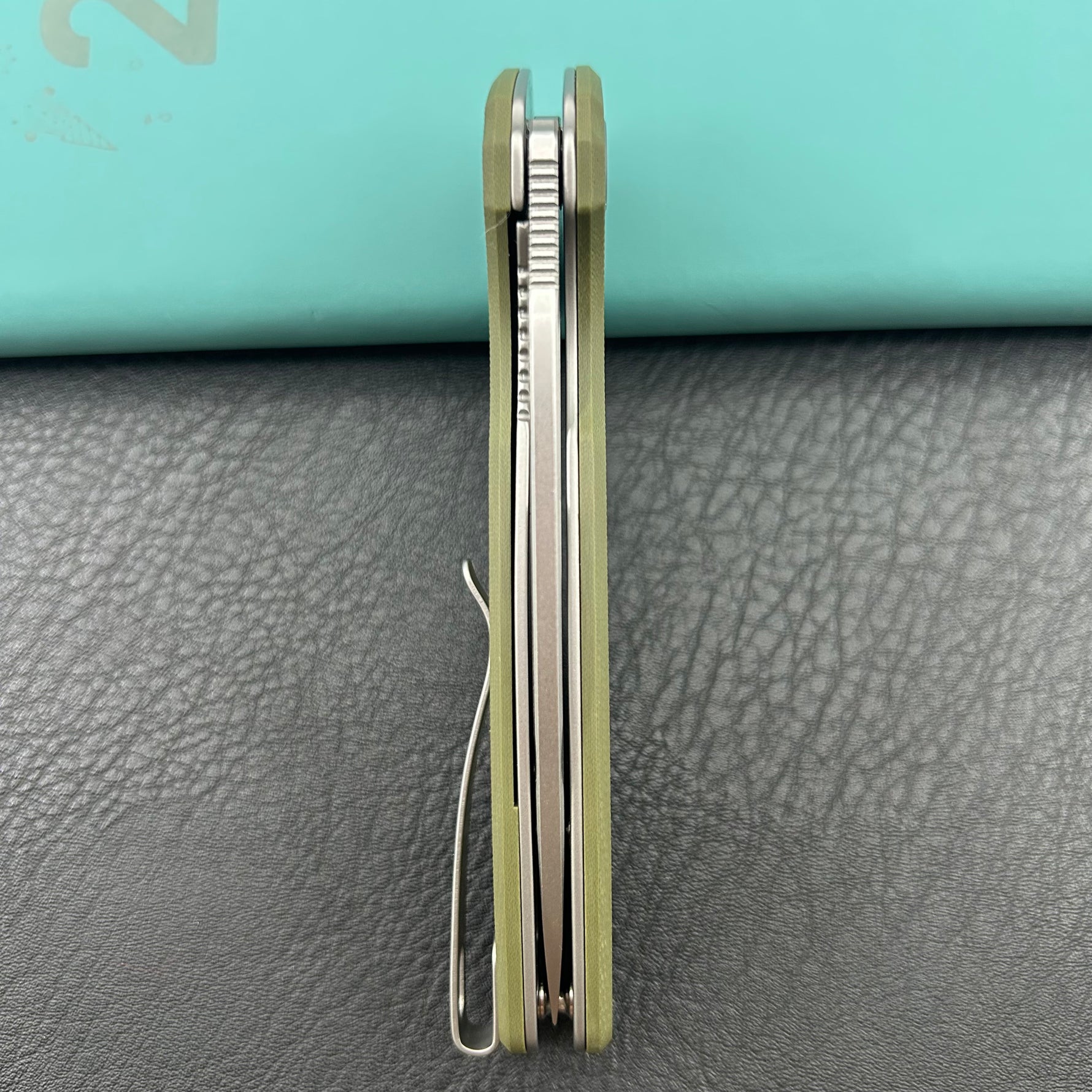 KUBEY knife KU322P Tityus Linerlock Green Folding knife
