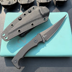KUBEY KU477 Sicarii Fixed Blade Knife  4.57" Beadblast 14C28N Fixed  Knife