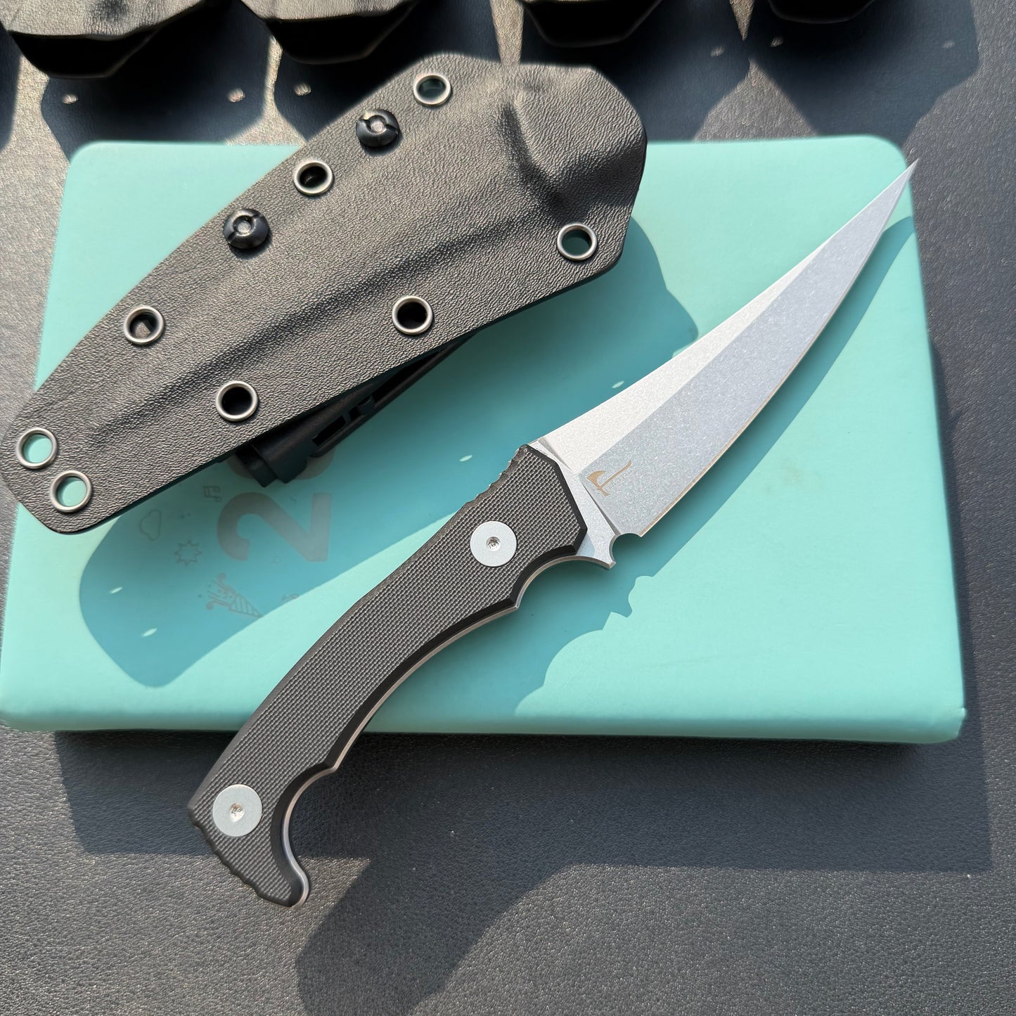KUBEY KU477 Sicarii Fixed Blade Knife  4.57" Beadblast 14C28N Fixed  Knife
