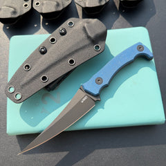 Kubey KNIVES KU477 Sicarii Fixed Blade Knife  4.57" Beadblast 14C28N Fixed  Knife