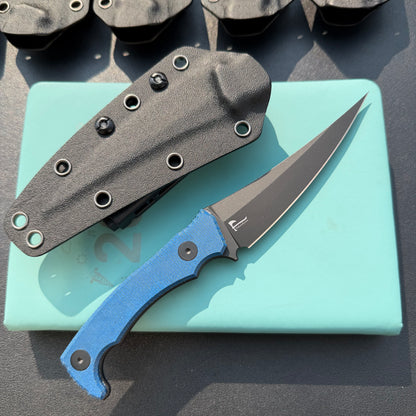 KUBEY KU477 Sicarii Fixed Blade Knife  4.57" Beadblast 14C28N Fixed  Knife
