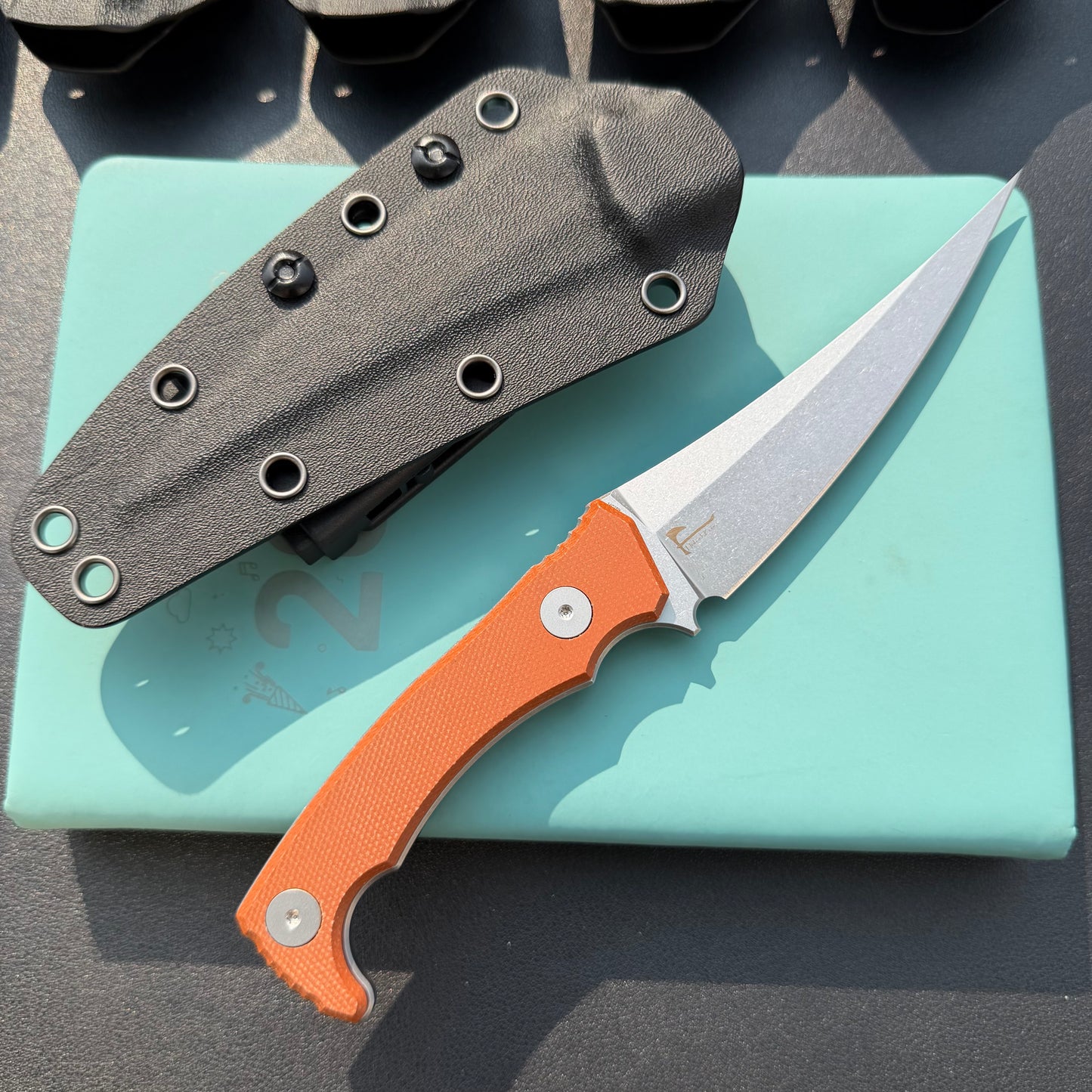 KUBEY KU477 Sicarii Fixed Blade Knife  4.57" Beadblast 14C28N Fixed  Knife