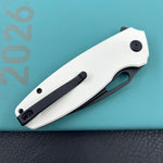 KUBEY knife KU322W Tityus Linerlock Black White Folding knife