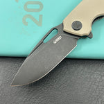 KUBEY knife KU322U Tityus Linerlock Black Tan Folding knife