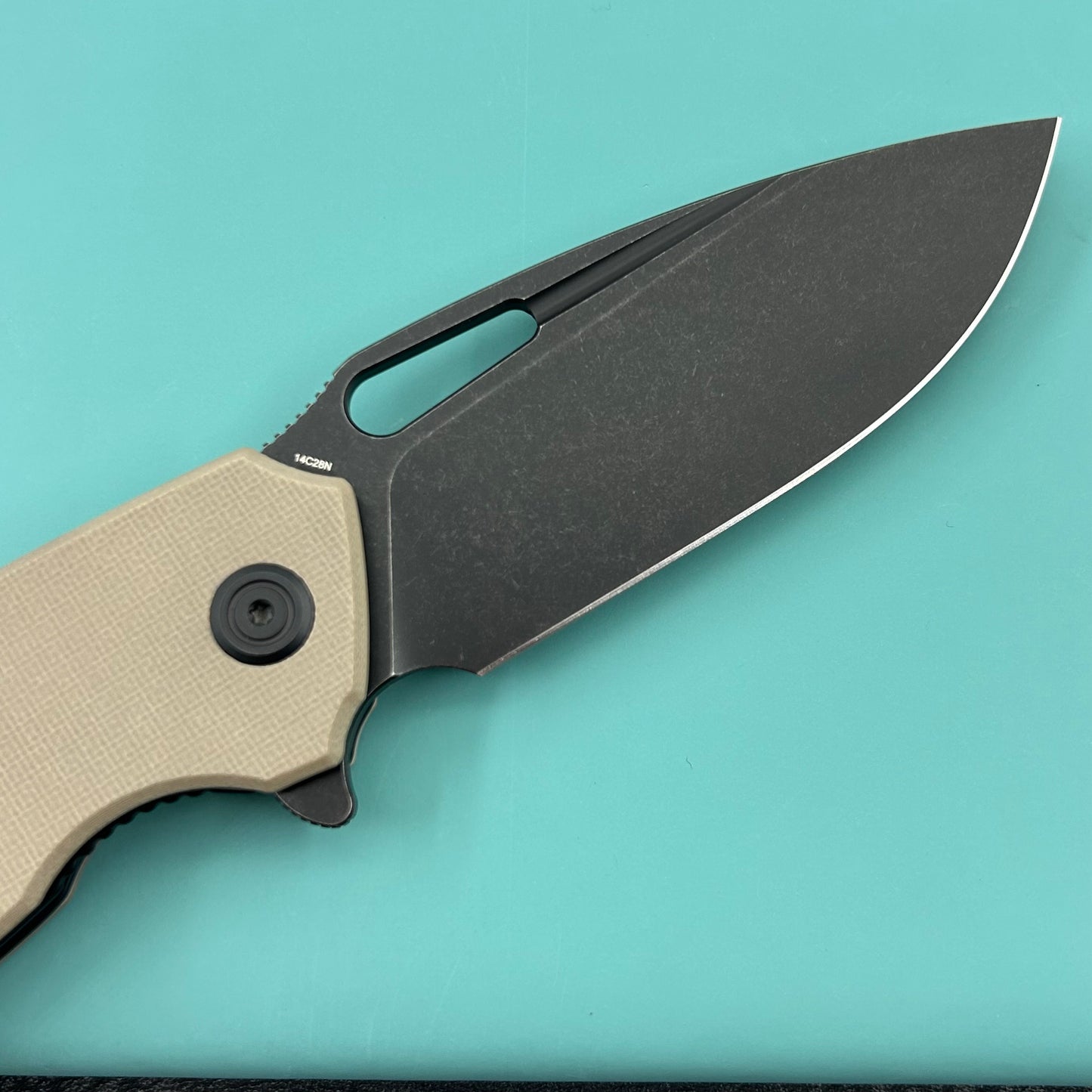 KUBEY knife KU322U Tityus Linerlock Black Tan Folding knife
