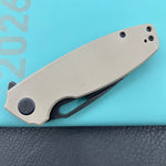 KUBEY knife KU322U Tityus Linerlock Black Tan Folding knife