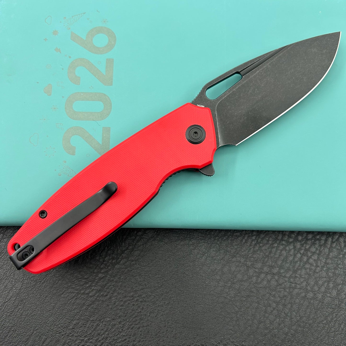 KUBEY knife KU322Y Tityus Linerlock Black Red Folding knife