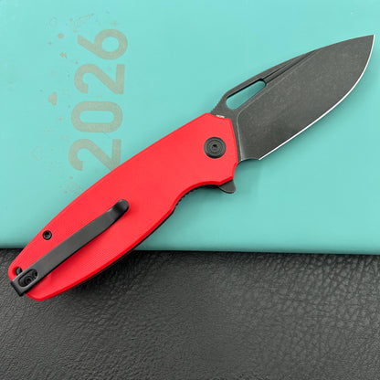 KUBEY knife KU322Y Tityus Linerlock Black Red Folding knife